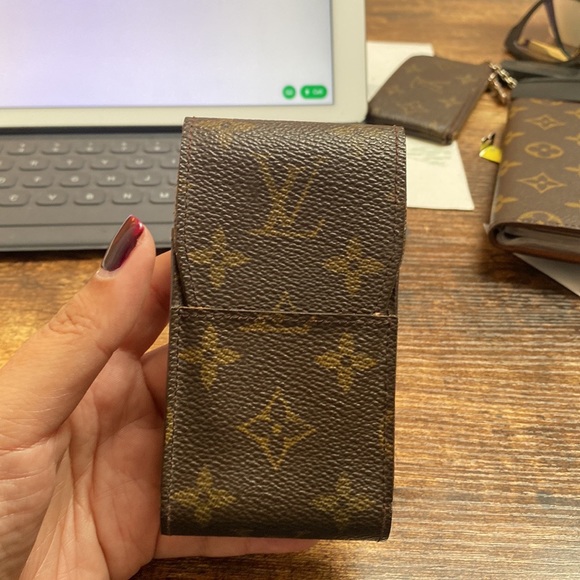 Louis Vuitton monogram card makeup lipstick tech accessory holder case - Picture 4 of 6